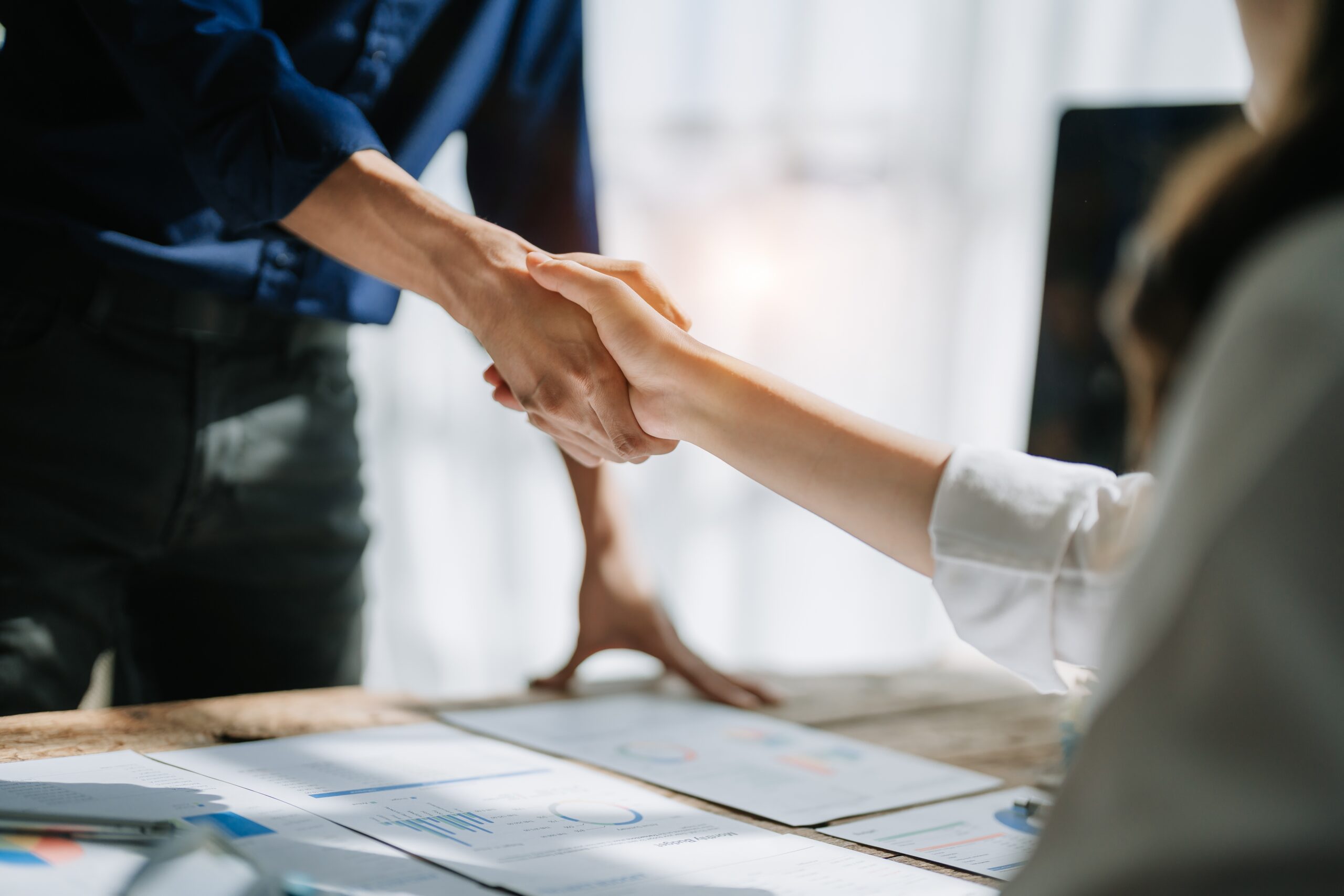 Handshake,,Contract,Deal,And,Business,Partnership,Of,Meeting,With,Shaking